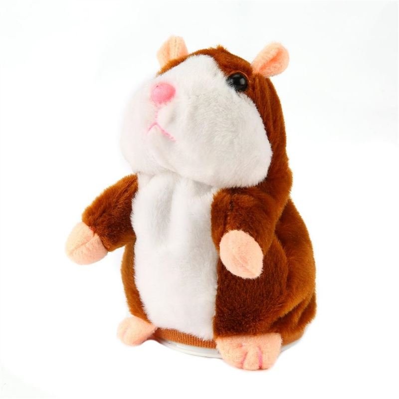 Funny Walking Talking Speaking Nodding Hamster Plush Toy Animal Kids Toy