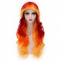 Man Mei LW-956 Cosplay COS Wigs Airy Curl Hair Yellow to Orange to Red Yellow to Orange t