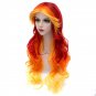 Man Mei LW-956 Cosplay COS Wigs Airy Curl Hair Yellow to Orange to Red Yellow to Orange t