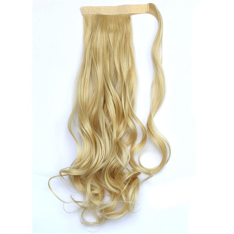 Man Wu Wig Velcro Ponytail Curly Hair Wig 86#
