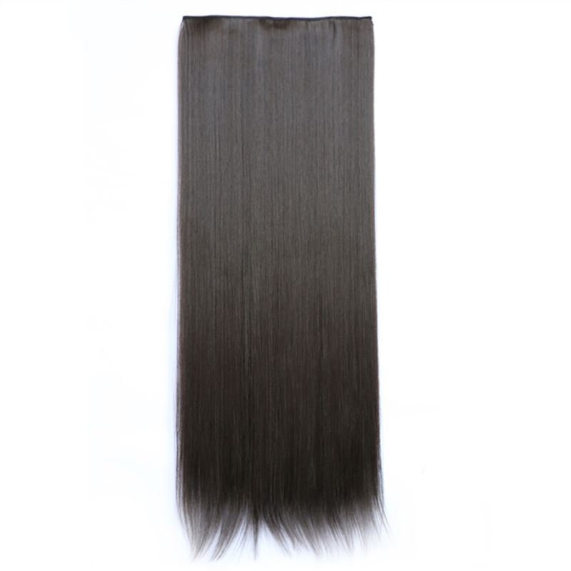 Man Wu Wig Clips Ponytail Long Straight Hair Wig 70cm  Color Number  4A