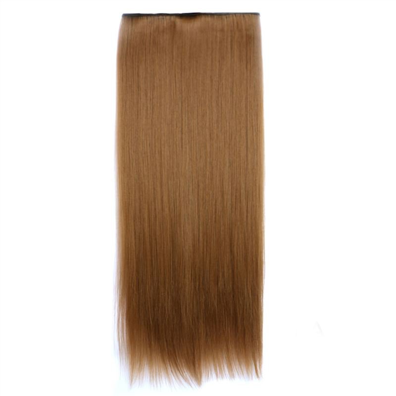 Man Wu Wig Clips Ponytail Long Straight Hair Wig 70cm  Color Number  6A