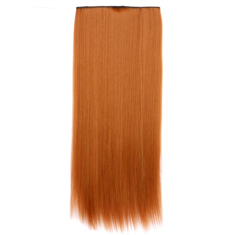 Man Wu Wig Clips Ponytail Long Straight Hair Wig 70cm  Color Number 30J
