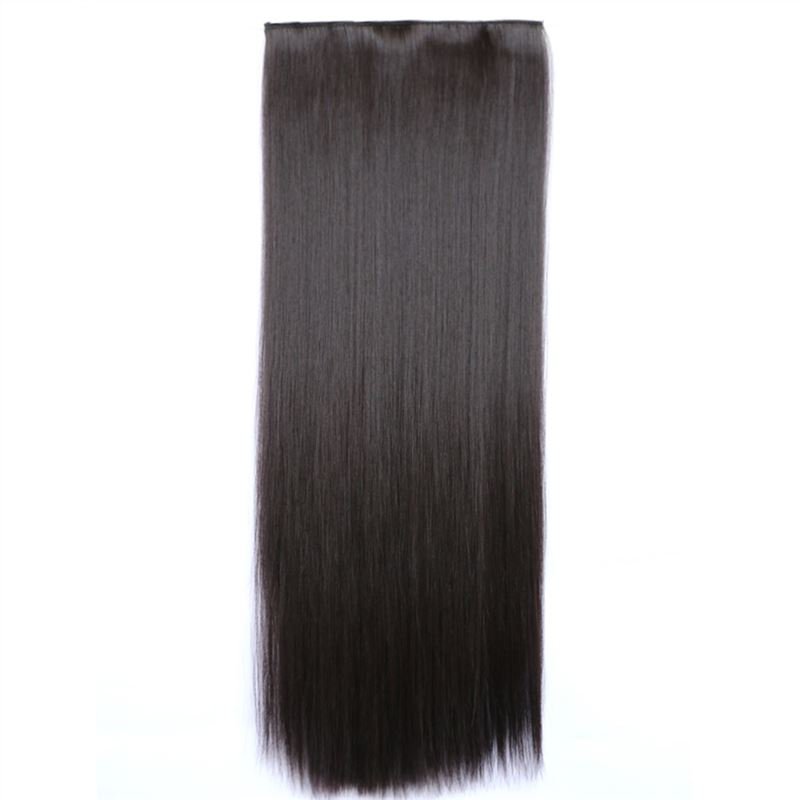 Man Wu Wig Clips Ponytail Long Straight Hair Wig 70cm  Color Number  99J