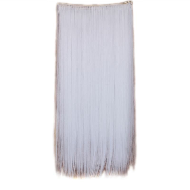 Man Wu Wig Clips Ponytail Long Straight Hair Wig 70cm  Color Number 1001#