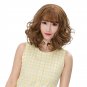 Shoulder-length Curly Hair Wig Wispy Fringes Natural Looking Synthetic Hair Wig WM06 F5 Fl