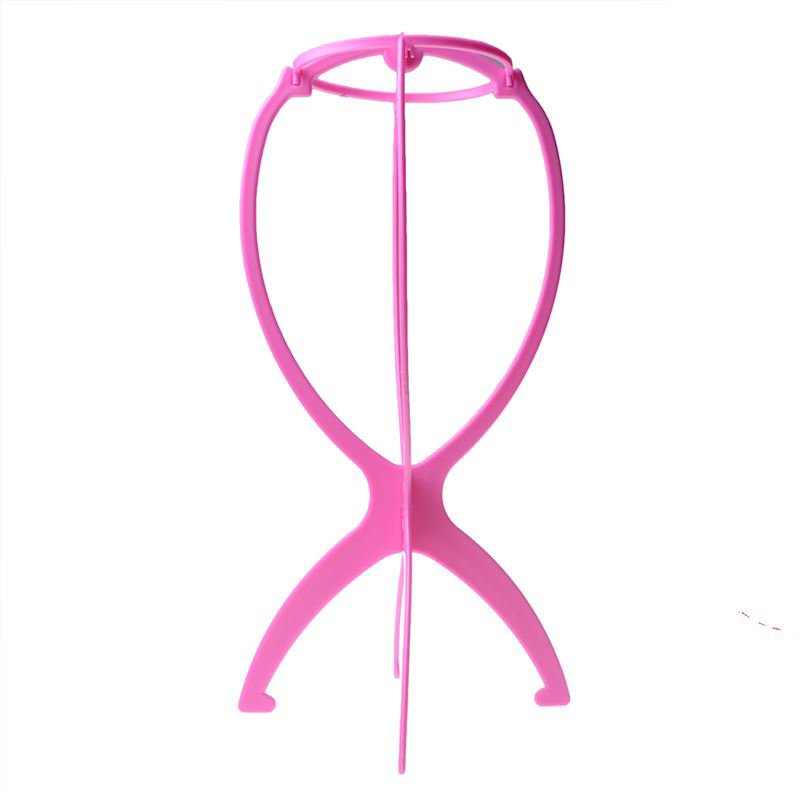 SGZC 1010 Stand Holder Folding Stable Durable Wig Hair Hat Cap Display Tool Pink Pink