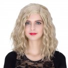 Man Mei COS Wig Halloween Theme Wig A446 SW1896 Short Curly Hair Light Golden Light Golden