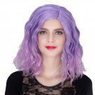 Man Mei COS Wig Halloween Theme Wig A282 SW1887 Short Curly Hair Purple Pink Fading Purple