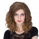 Man Mei COS Wig Halloween Theme Wig A284 SW1888 Short Curly Hair Brown Fading Brown Fading