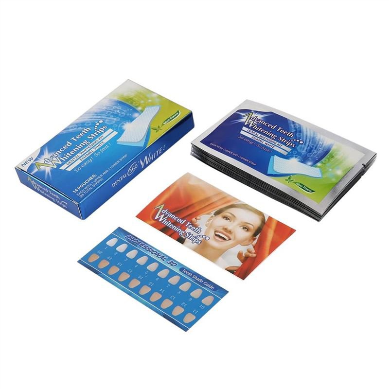 14pair Teeth Whitening Paste Dental Whitestrip Advanced Teeth Whitening Strips