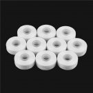 10 Rolls 50m Bamboo Charcoal Dental Flosser Mint Flavor Toothpick Floss White