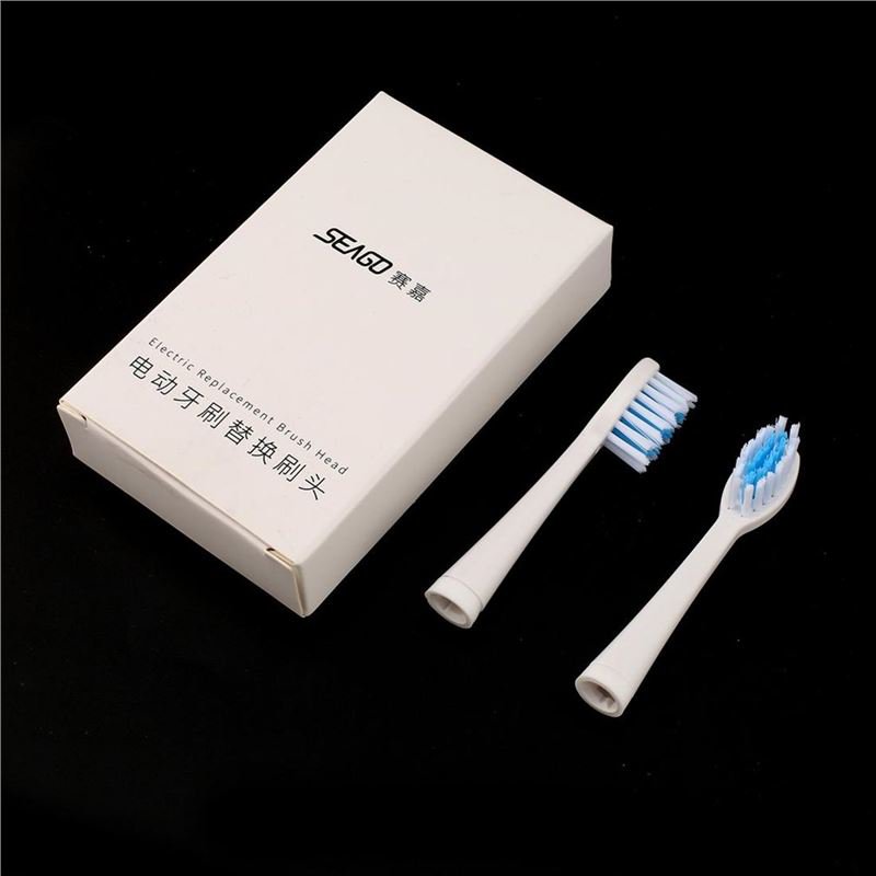 2Pcs Electric Replacement Dupont Nylon Brush Heads for Seago SG-881 Toothbrush