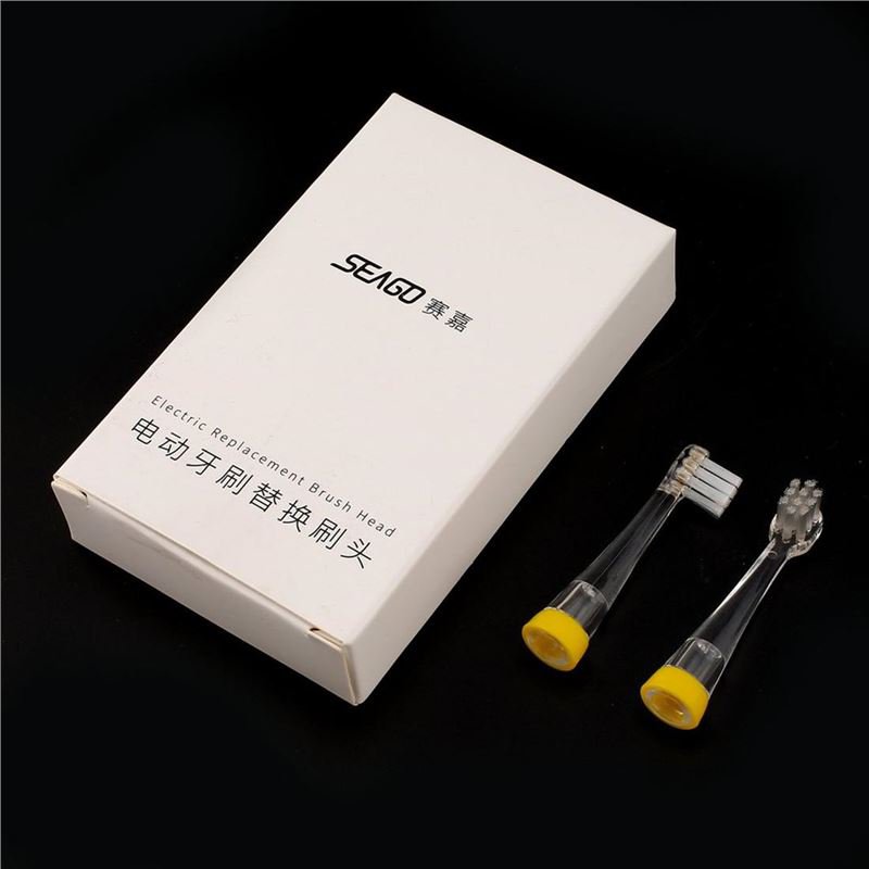 2Pcs Electric Replacement Brush Heads for Seago SG-811 Children Toothbrush