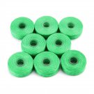 8 Rolls 50m Bamboo Charcoal Dental Flosser Mint Flavor Toothpick Flosser Green