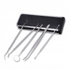 5PCS Oral Care Kit With Leather Storage Box Teeth Stain Tartar Remover Set