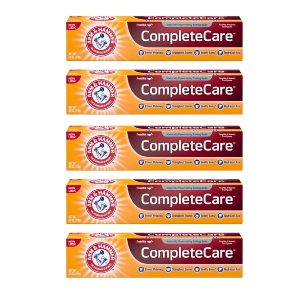 5 Pack Arm & Hammer Complete Care Toothpaste Fresh Mint 6oz Each
