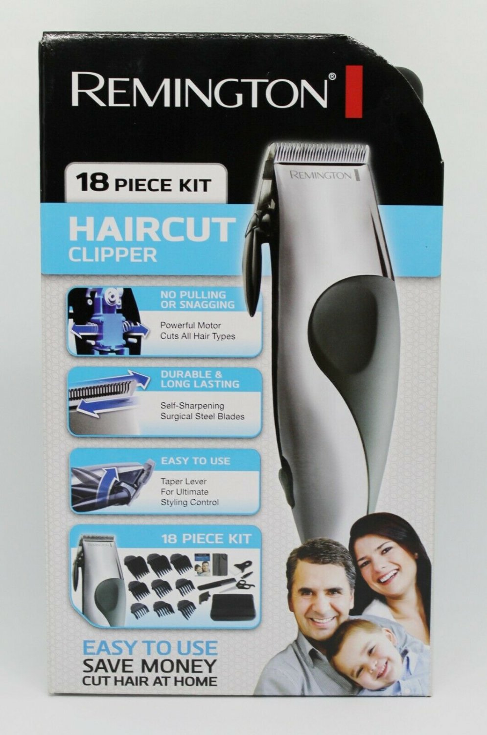 Remington HC2000B 18 piece Haircut Clipper Kit Hair Cut
