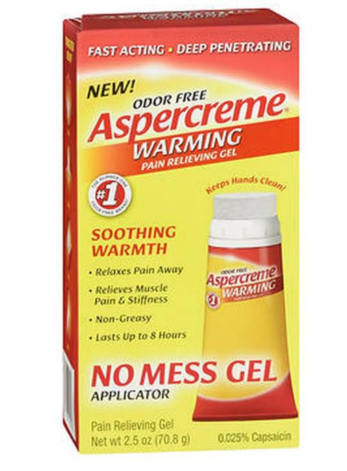 3 Pack ASPERCREME Heat Pain Relieving Gel 2.50oz Each