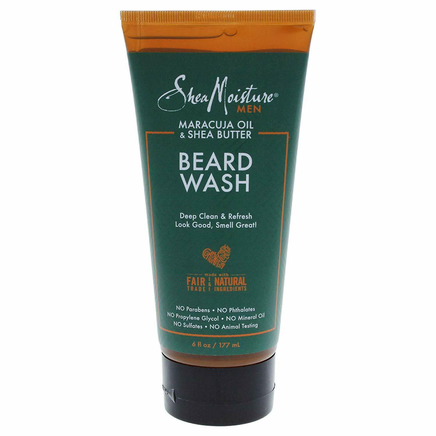 Shea Moisture Men Face And Beard Wash 6oz With Maracuja Oil And Shea Butter 5410