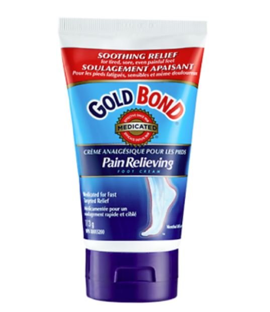 GOLD BOND Pain Relieving Foot Cream Size 113g / 4 Ounce From Canada