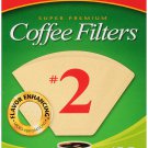 Melitta #2 Cone Coffee Filters, Natural Brown, 100 Count Pack of 6