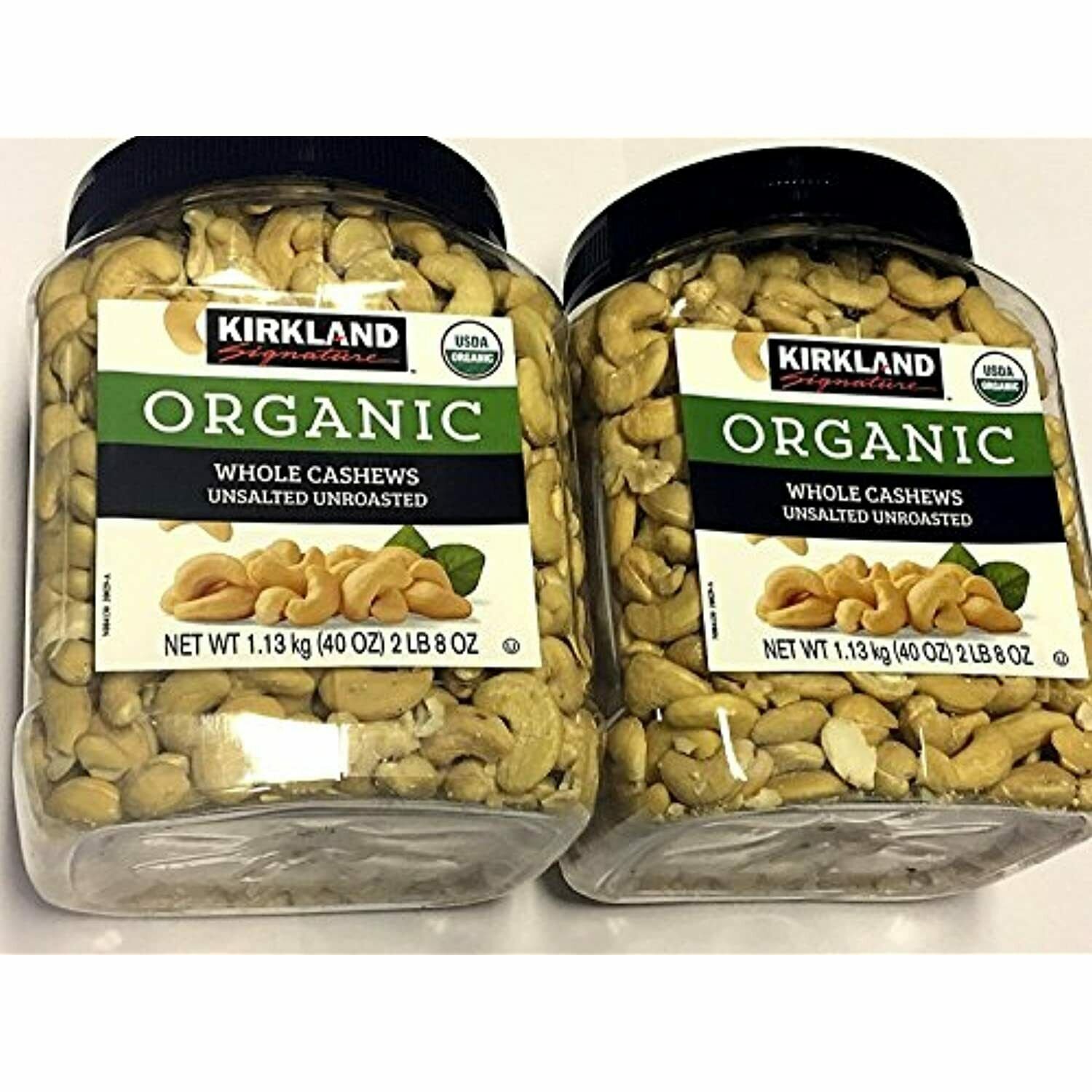 Kirkland Signature Organic Whole Cashews, Unsalted Unroasted, 40 oz 2.5