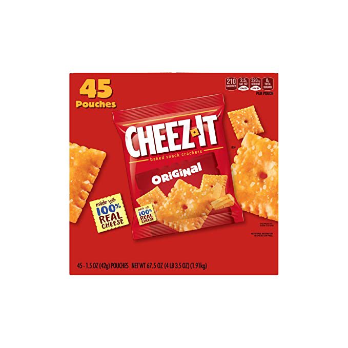 CheezIt Snack Pack, Original, 67.5 Ounce 45 packs cp