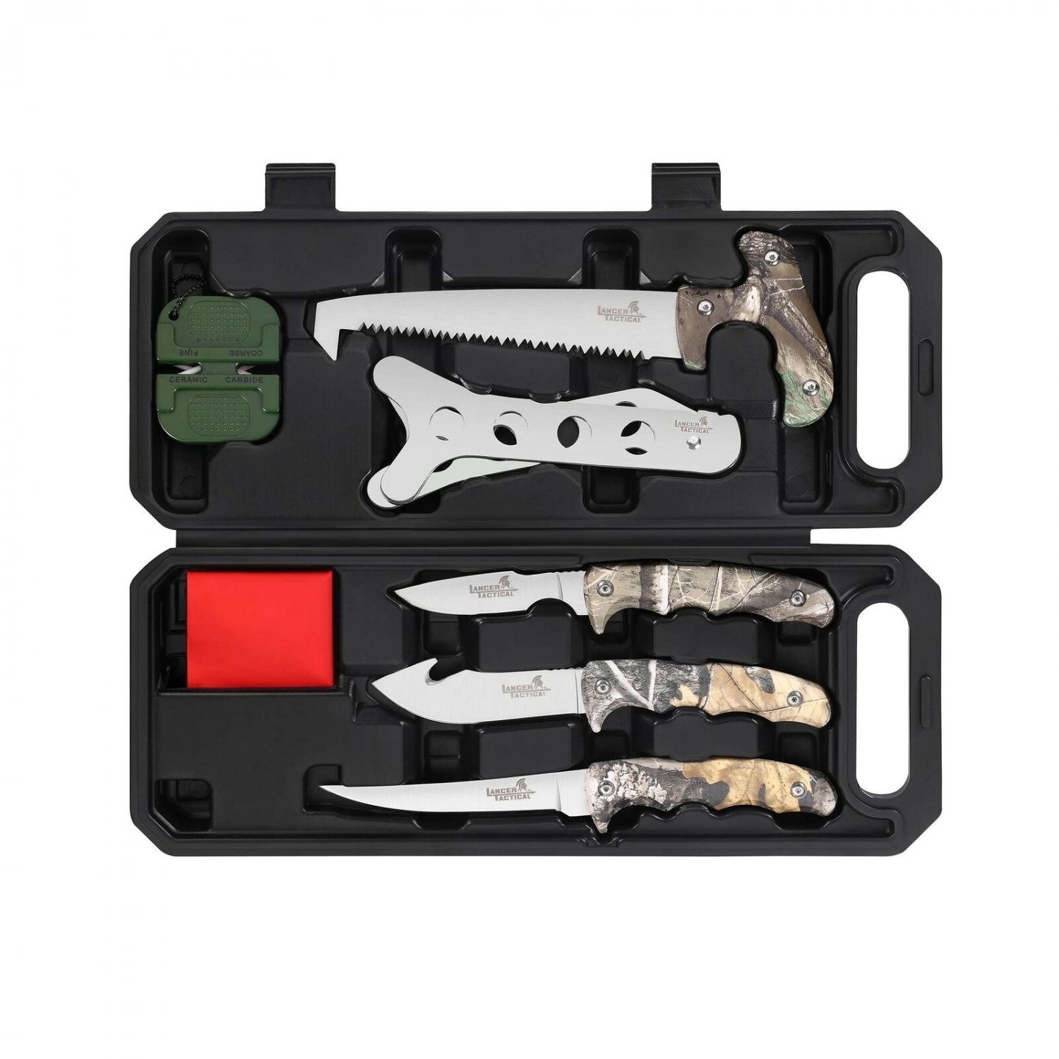 Field Dressing Kit Hunting Knife Set, 8Piece Portable Hunting Accessories