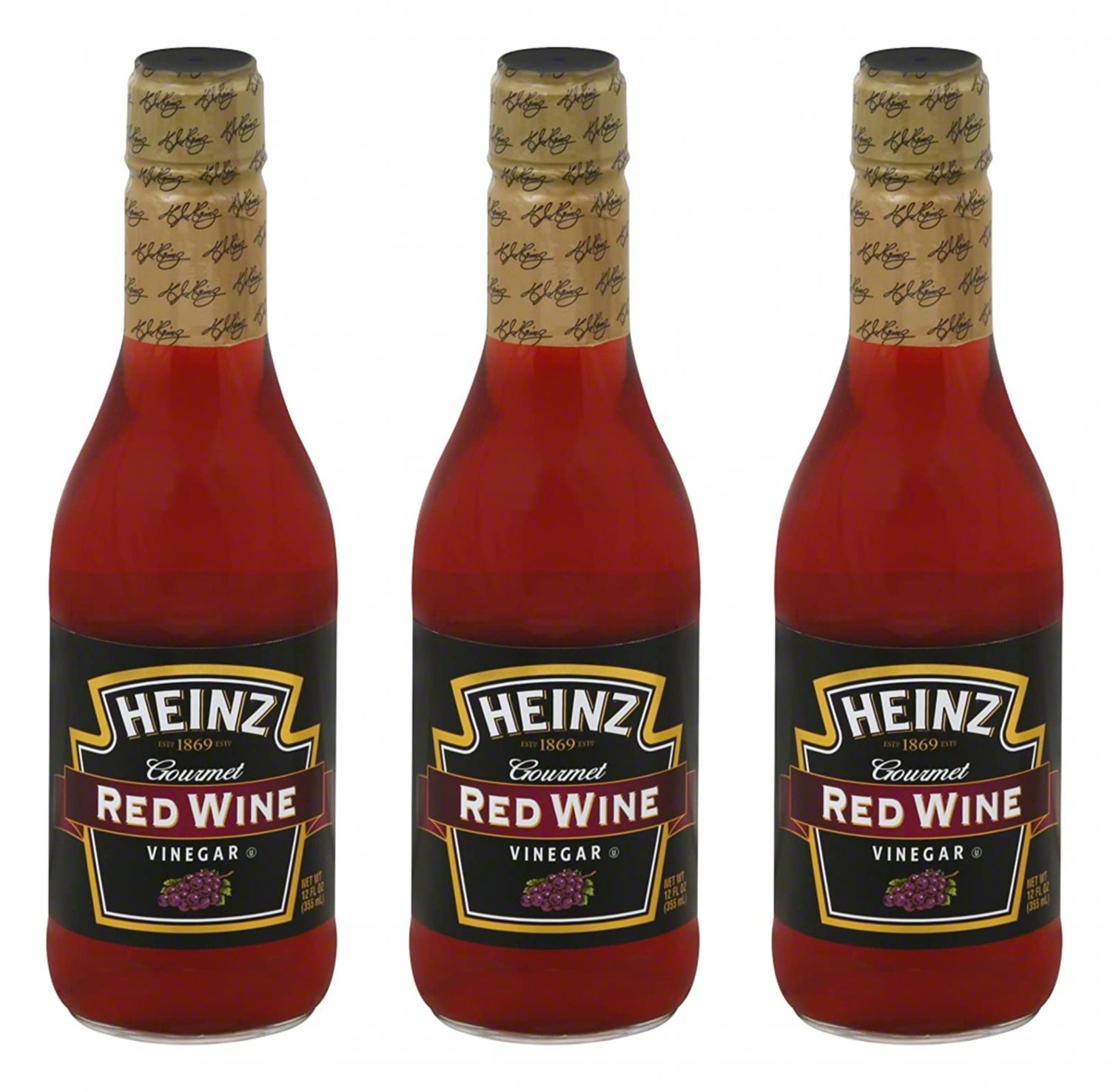 Heinz Gourmet Salad Vinegar 12 oz Marinade Dressing3 count