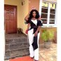 women's casual off shoulder crop top and wide leg pants two piece set