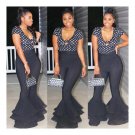 women fashion black solid ruffle pants
