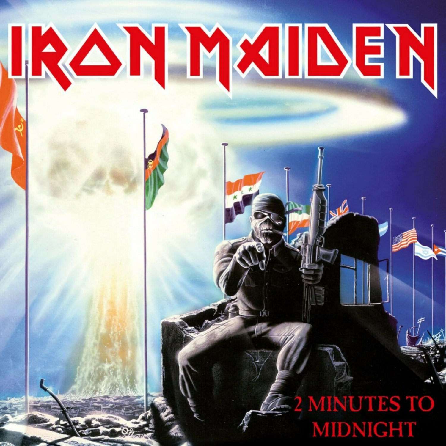 IRON MAIDEN 2 Minutes to Midnight  BANNER Huge 4X4 Ft Fabric Poster Tapestry Flag Print album art