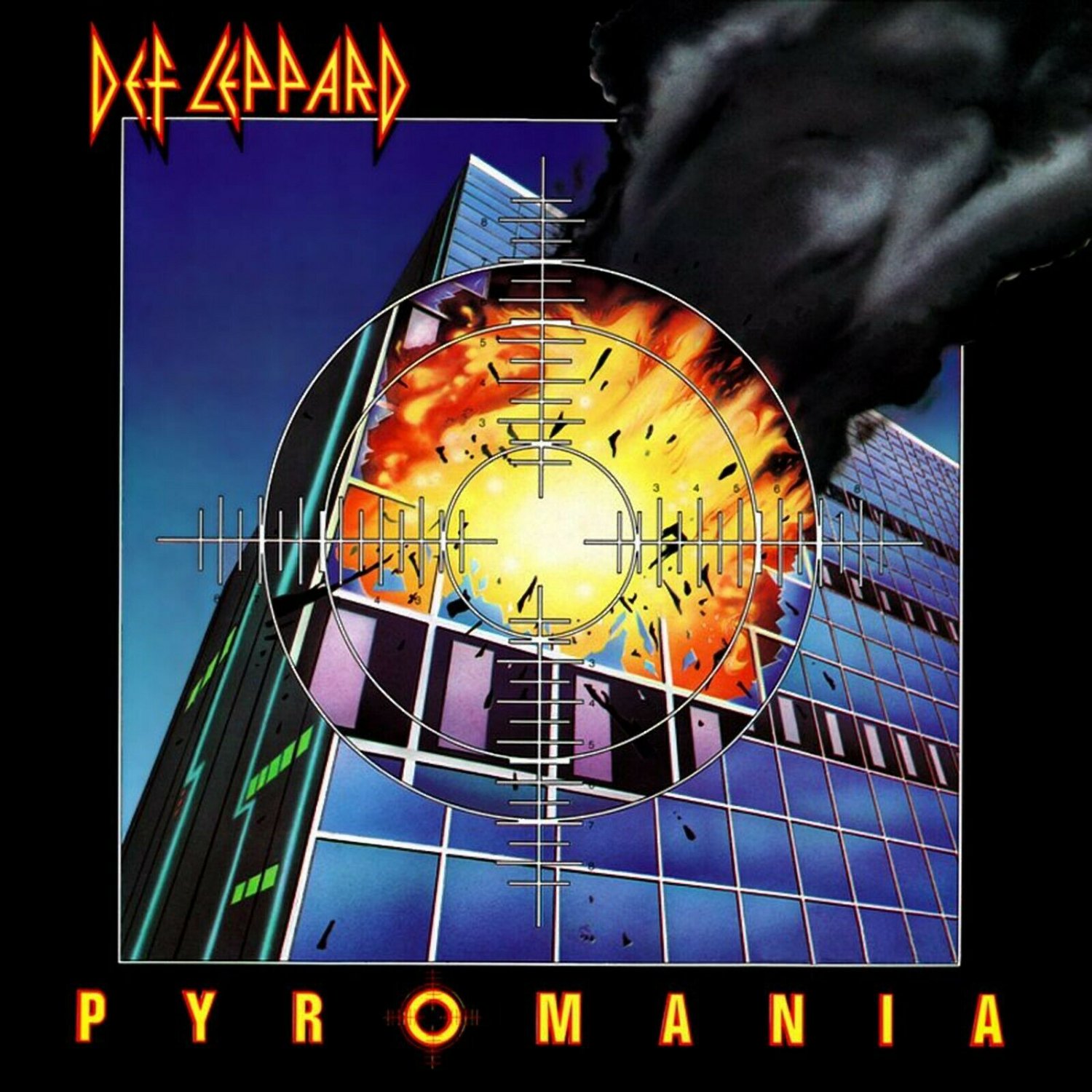 DEF LEPPARD Pyromania BANNER Huge 4X4 Ft Fabric Poster