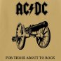 AC/DC For Those About to Rock BANNER Huge 4X4 Ft Fabric Poster Tapestry Flag Print album cover art