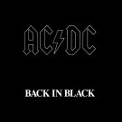 AC/DC Back in Black BANNER Huge 4X4 Ft Fabric Poster Tapestry Flag Print album cover art