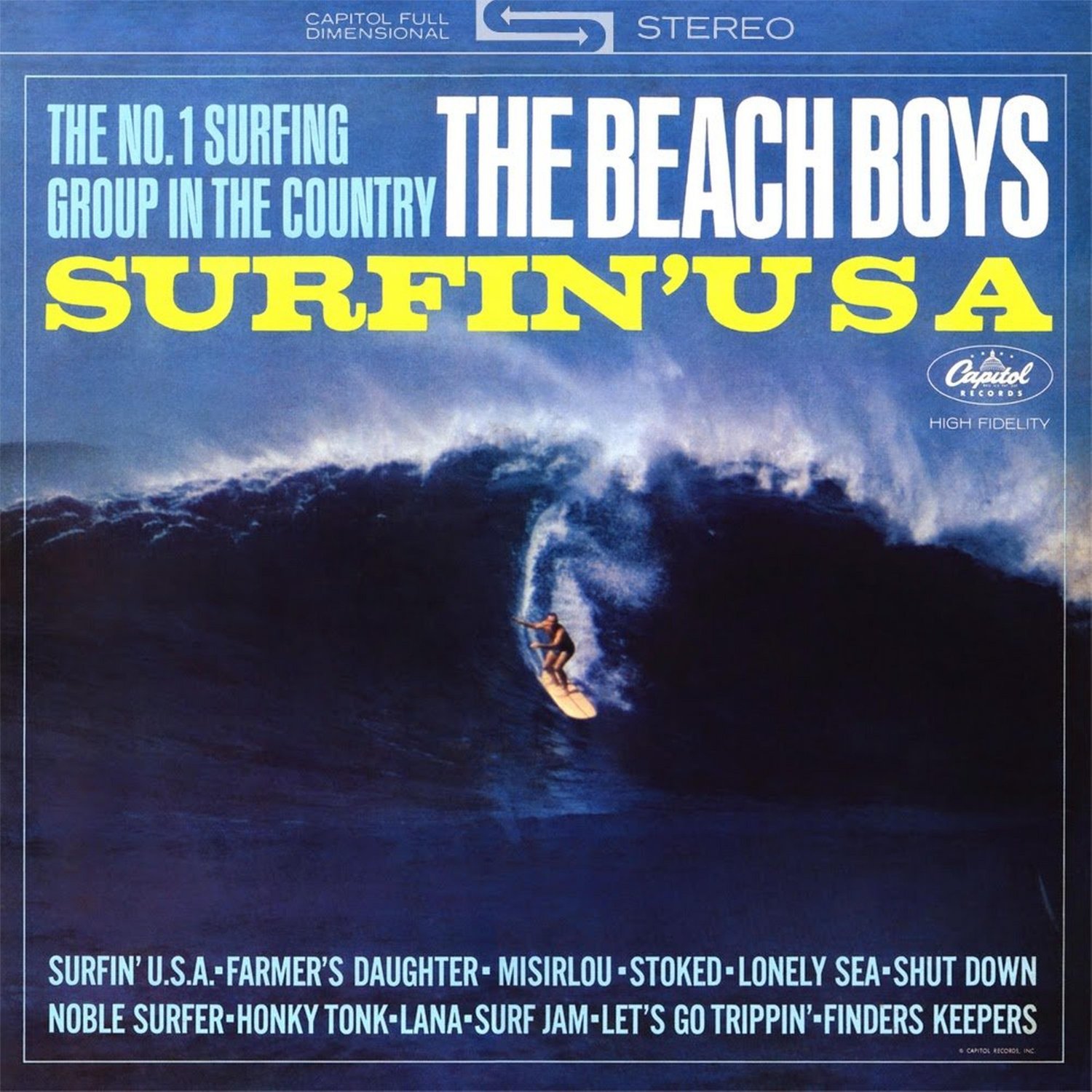 The BEACH BOYS Surfin' USA BANNER Huge 4X4 Ft Fabric Poster Tapestry Flag Print album cover art
