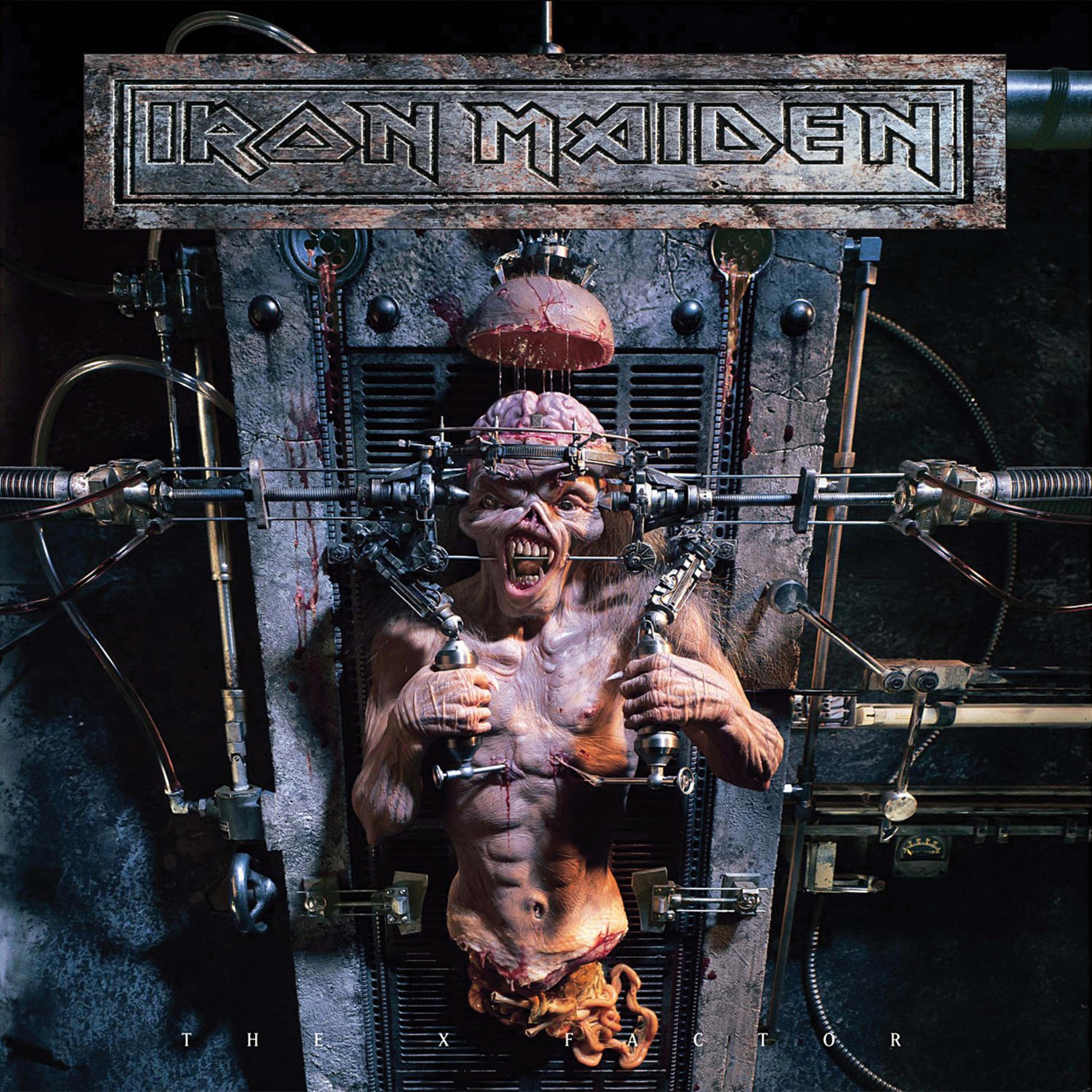 IRON MAIDEN The X Factor BANNER Huge 4X4 Ft Fabric Poster Tapestry Flag Print album cover art