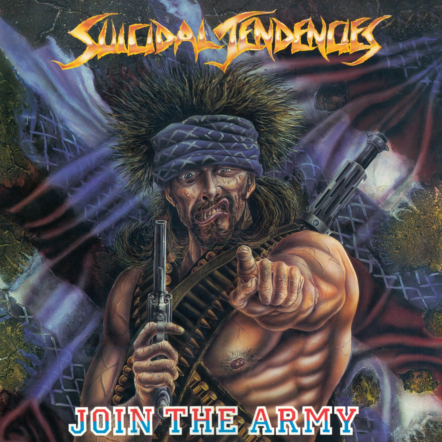 SUICIDAL TENDENCIES Join the Army BANNER Huge 4X4 Ft Fabric Poster Tapestry Flag album cover art