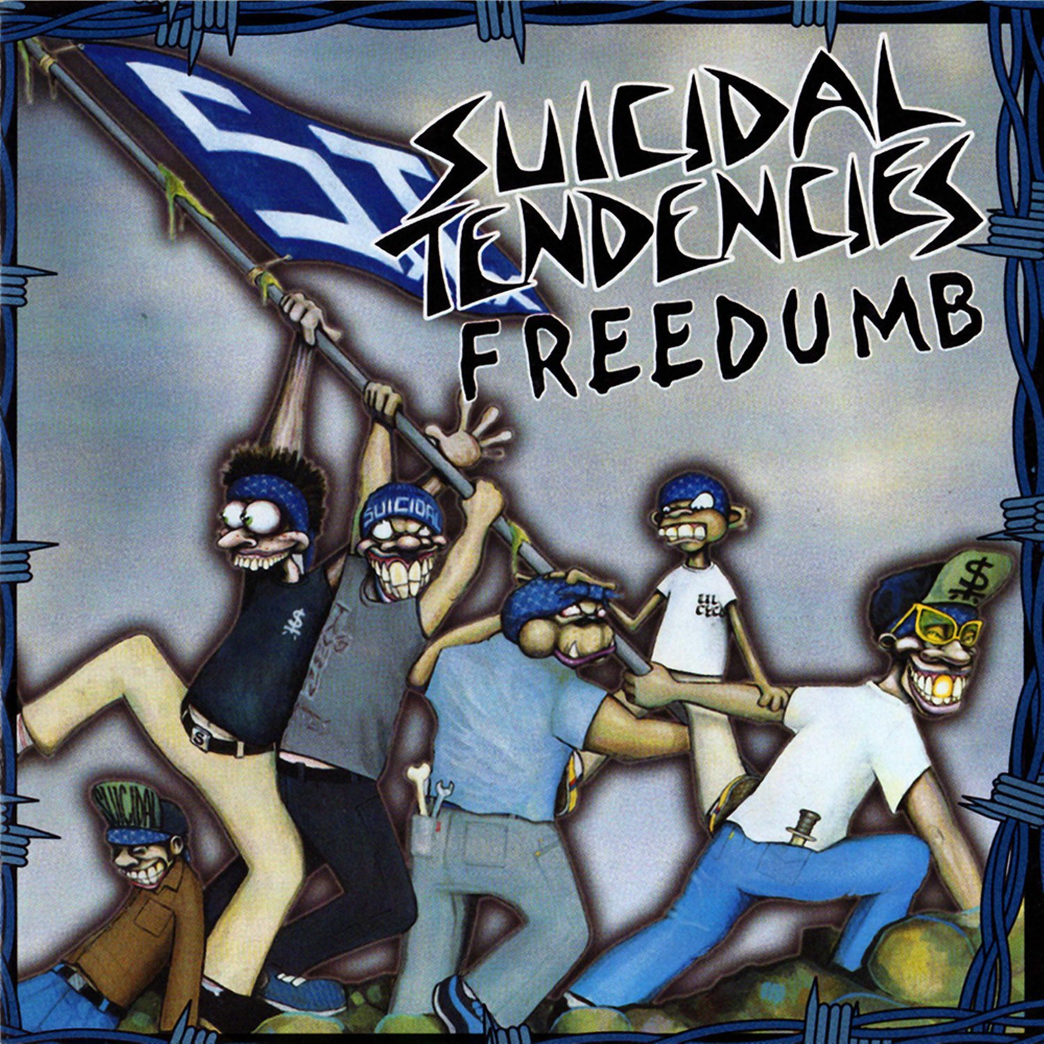 SUICIDAL TENDENCIES Freedumb BANNER Huge 4X4 Ft Fabric Poster Tapestry Flag Print album cover art