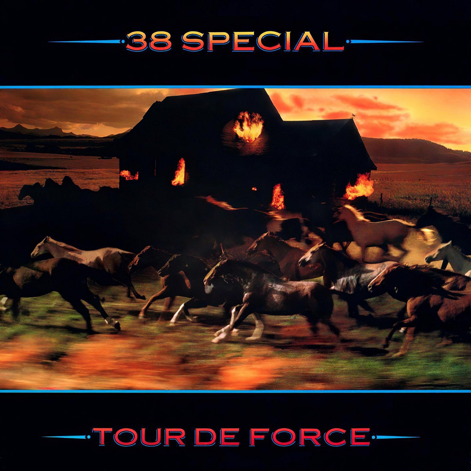 38 SPECIAL Tour De Force BANNER Huge 4X4 Ft Fabric Poster Tapestry Flag Print album cover art