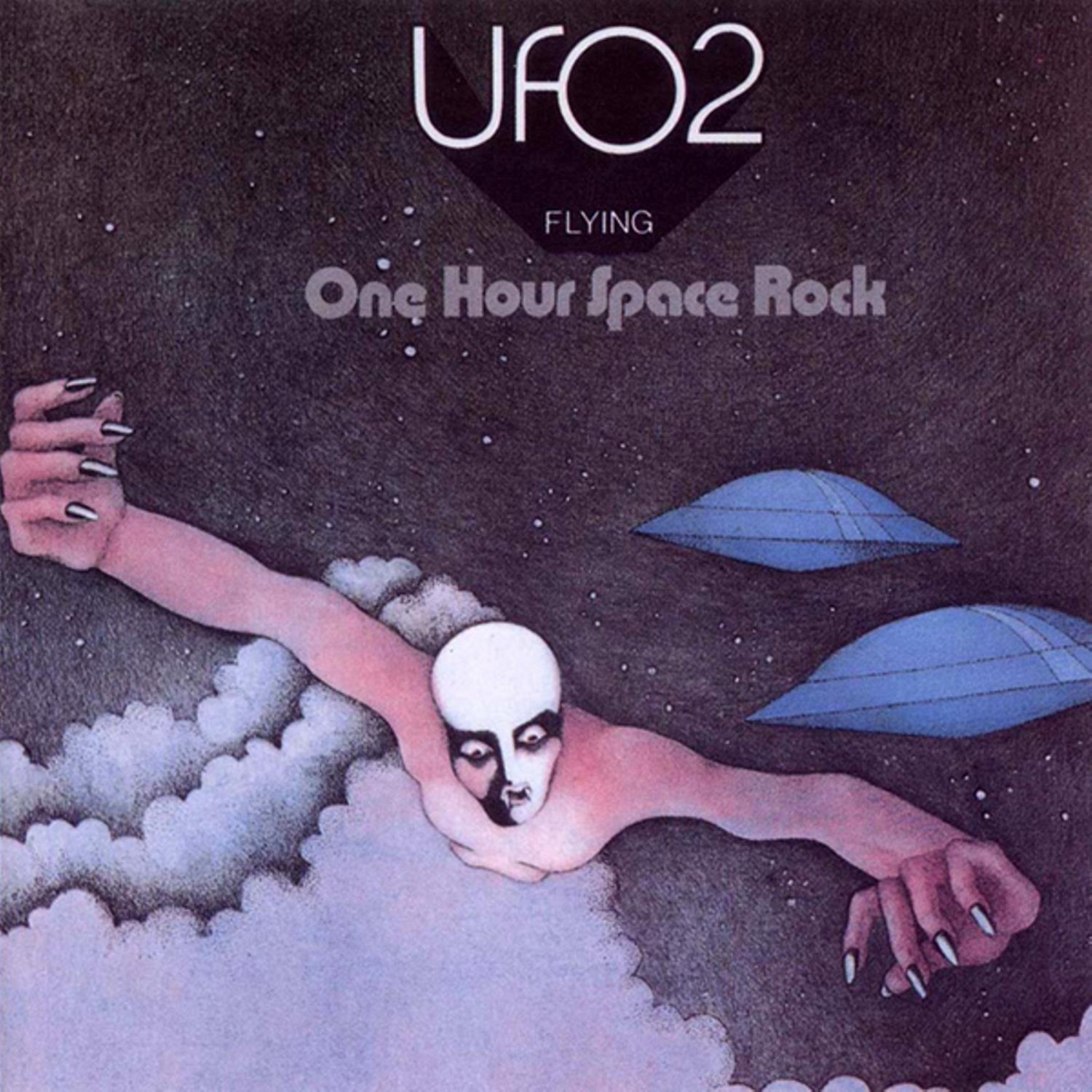 UFO UFO2 Flying BANNER Huge 4X4 Ft Fabric Poster Tapestry Flag Print album cover art