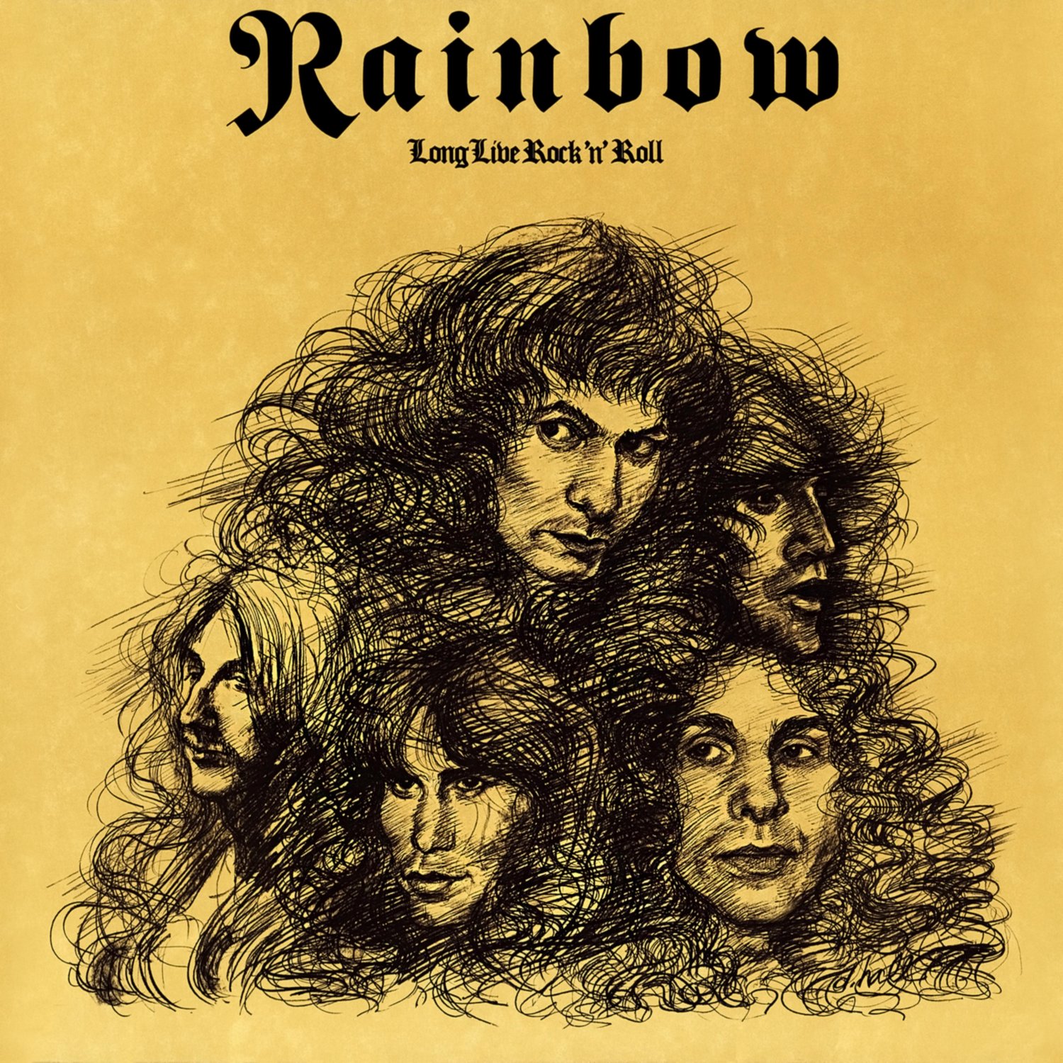 RAINBOW Long Live Rock n Roll BANNER Huge 4X4 Ft Fabric Poster Tapestry Flag Print album cover art