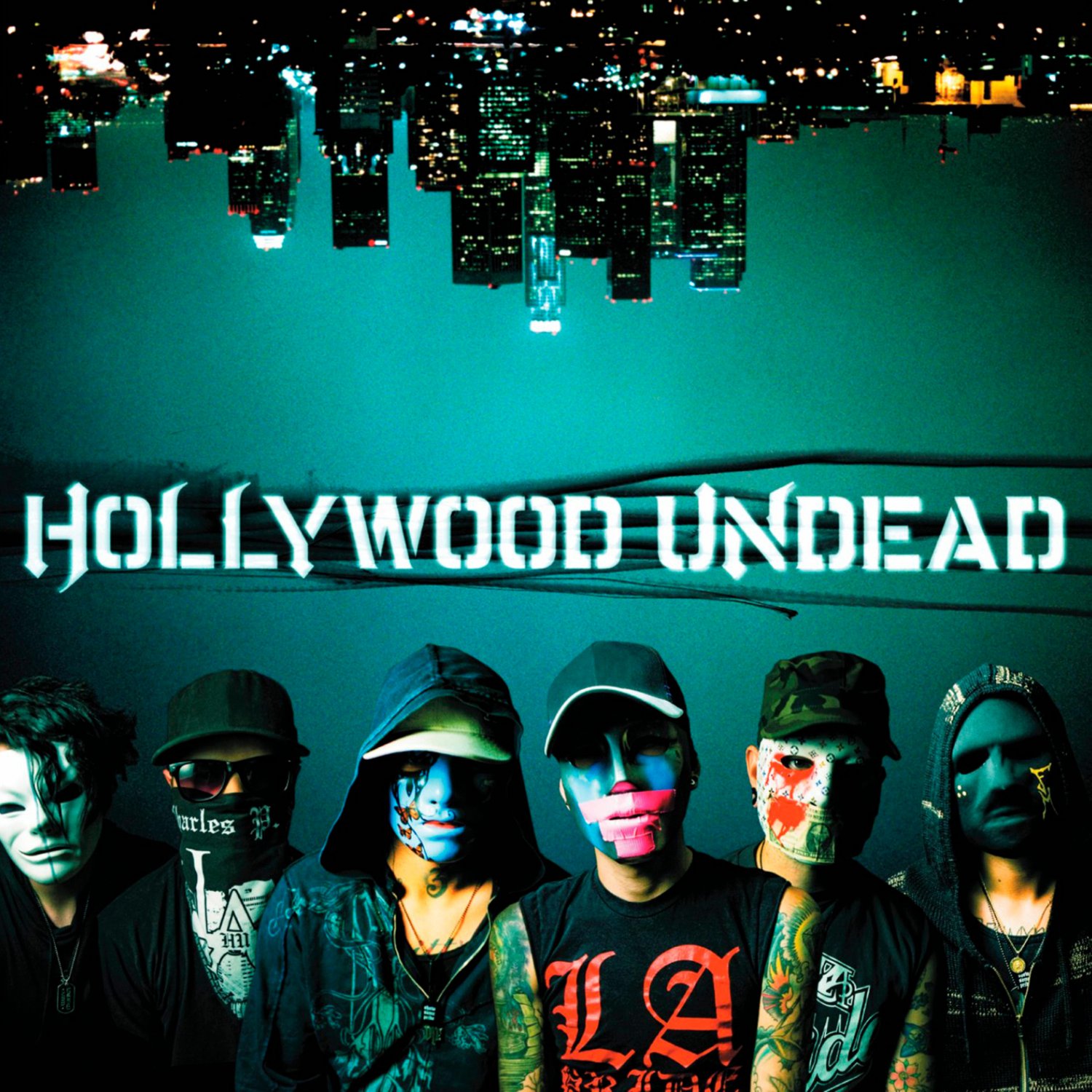 HOLLYWOOD UNDEAD Swan Songs BANNER Huge 4X4 Ft Fabric Poster Tapestry Flag Print album cover art