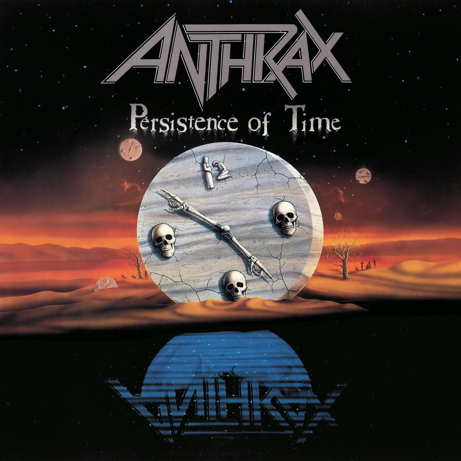 ANTHRAX Persistence of Time BANNER Huge 4X4 Ft Fabric Poster Tapestry Flag Print album cover art