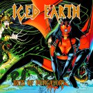 ICED EARTH Days of Purgatory BANNER Huge 4X4 Ft Fabric Poster Tapestry Flag Print album cover art
