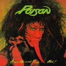 POISON Open Up And Say Ahh BANNER 2x2 Ft Fabric Poster Tapestry Flag album art