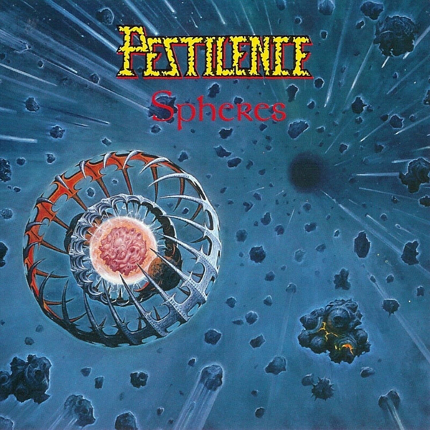 PESTILENCE Spheres BANNER HUGE 4X4 Ft Fabric Poster Tapestry Flag album art