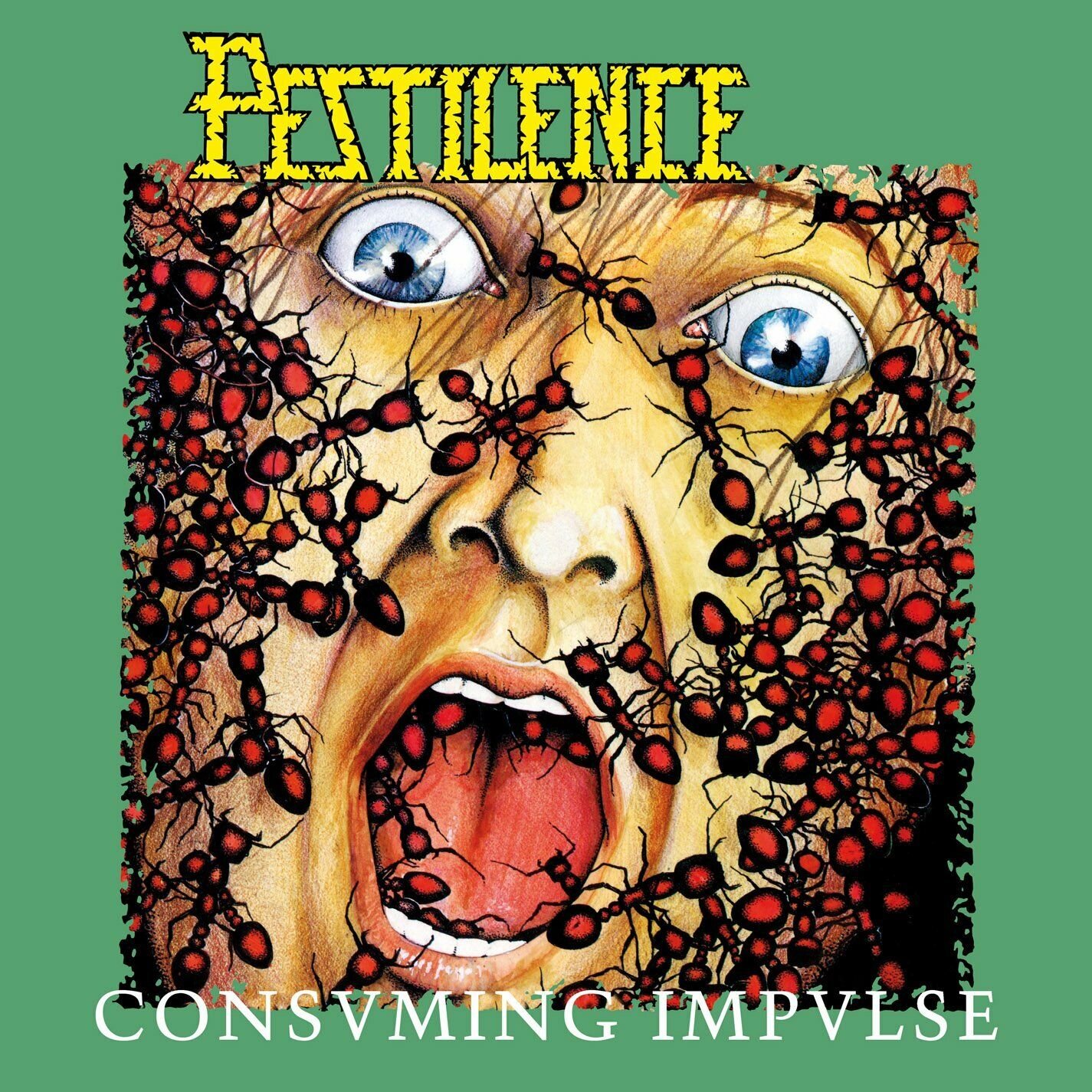 PESTILENCE Consuming Impulse BANNER 3x3 Ft Fabric Poster Tapestry Flag album art