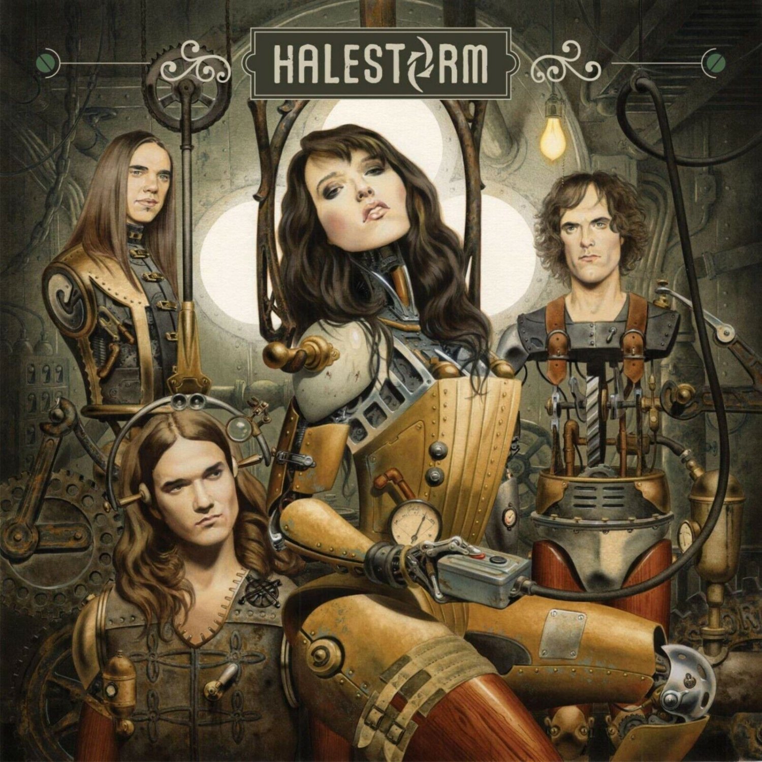 HALESTORM First Album BANNER 2x2 Ft Fabric Poster Tapestry Flag album cover art